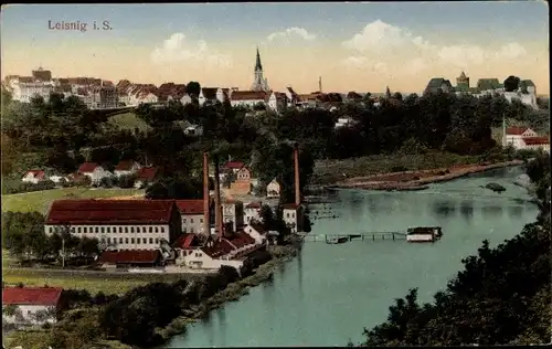 Ak Leisnig in Sachsen, Totale