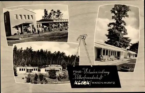 Ak Klink an der Müritz Mecklenburg, FDGB Urlaubersiedlung Völkerfreundschaft