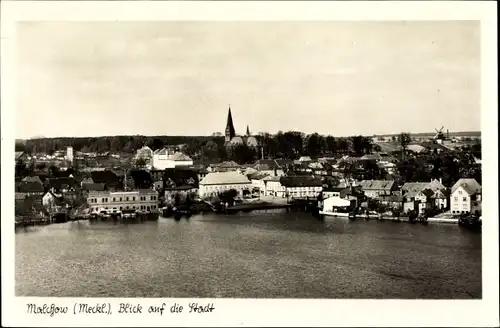 Ak Malchow in Mecklenburg, Blick auf die Stadt, Kirche