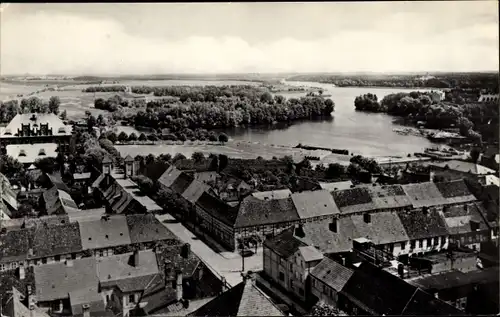 Ak Templin in der Uckermark, Blick auf den Ort