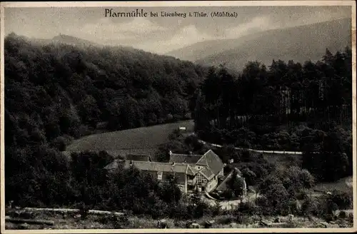 Ak Eisenberg in Thüringen, Pfarrmühle im Mühltal