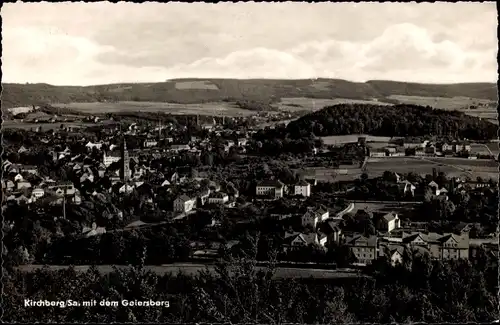 Ak Kirchberg in Sachsen, Panorama, mit dem Geiersberg