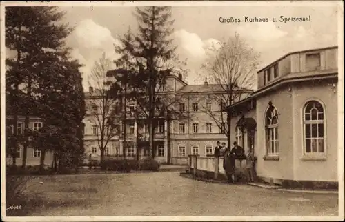Ak Bad Kreischa, Sanatorium, Großes Kurhaus mit Speisesaal