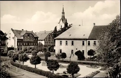 Ak Rositz Thüringen, Anlage am MTS Kulturhaus, Turmspitze