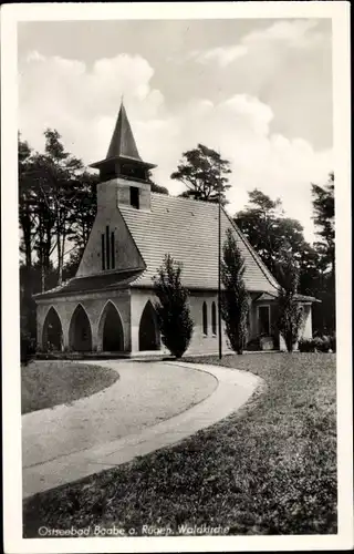 Ak Ostseebad Baabe auf Rügen, Waldkirche