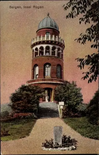 Ak Bergen Insel Rügen, Arndt Turm