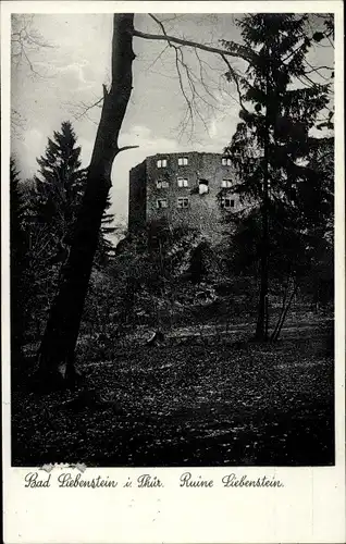 Ak Bad Liebenstein im Thüringer Wald, Ruine Liebenstein