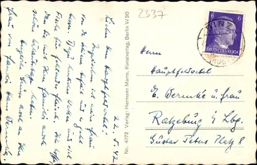 Ak Seebad Binz auf Rügen, Teilansicht, Strand