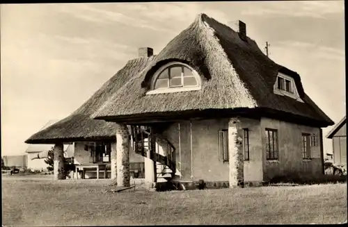 Ak Vitte Hiddensee Ostsee, Haus Paula an der Strandpromenade