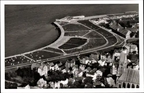 Ak Grimmershörn Nordseebad Cuxhaven, Fliegeraufnahme