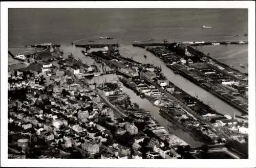 Ak Nordseebad Cuxhaven, Luftaufnahme