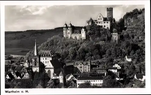 Ak Wertheim am Main, Burg Wertheim