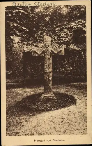 Ak Bad Bentheim in Niedersachsen, Herrgott von Bentheim, Denkmal