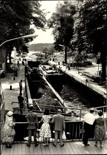 Ak Woltersdorf bei Berlin, Schleuse