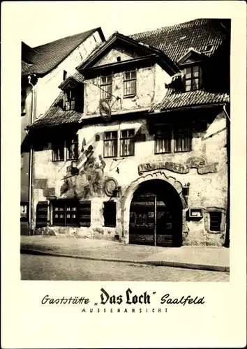 Ak Saalfeld an der Saale Thüringen, Gaststätte Das Loch