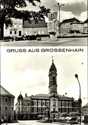 Ak Großenhain Sachsen, Leninplatz, Rathaus