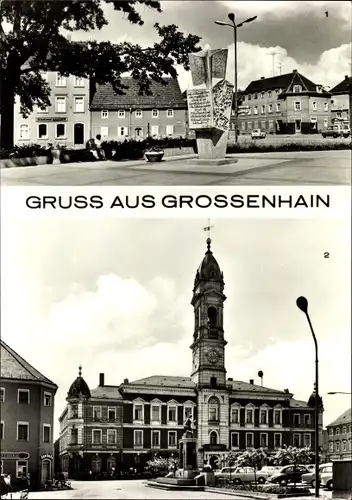 Ak Großenhain Sachsen, Leninplatz, Rathaus