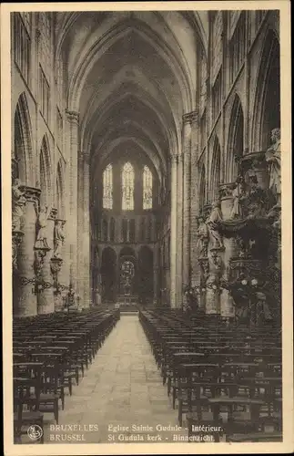 Ak Bruxelles Brüssel, St. Gudula Kerk
