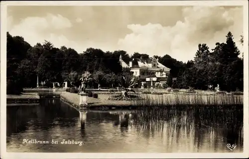 Ak Salzburg in Österreich, Schloss Hellbrunn, Park