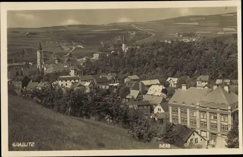 Ak Kraslice Graslitz Räumertal Reg Karlsbad, Gesamtansicht