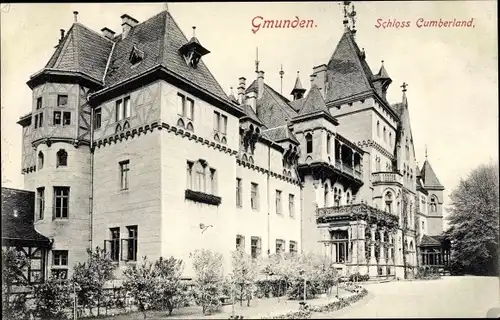 Ak Gmunden in Oberösterreich, Schloss Cumberland