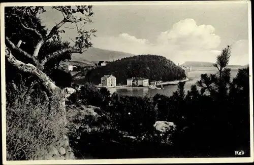 Ak Rab Kroatien, Teilansicht