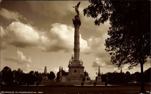 Ak Mexico City Mexiko Stadt, Columna de la Independencia