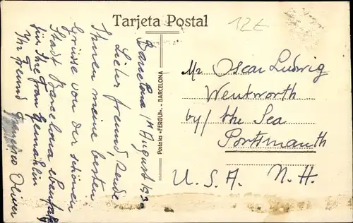 Ak Barcelona Katalonien Spanien, Parque Güell