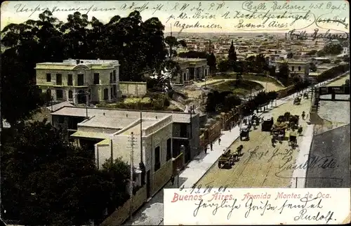 Ak Buenos Aires Argentinien, Avenida Montes de Oca