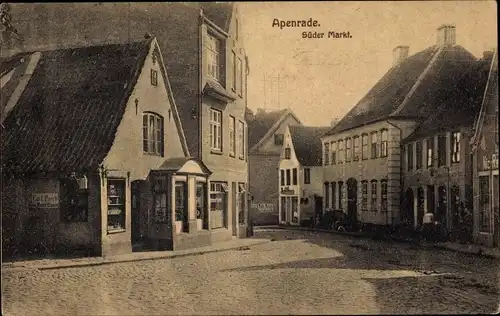 Ak Aabenraa Apenrade Dänemark, Süder Markt