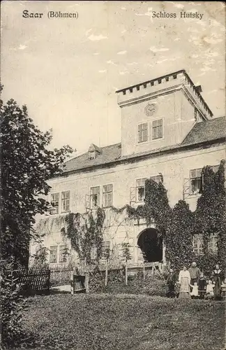 Ak Žďár u Mnichova Hradiště Schdiar Mittelböhmen, Schloss Hutsky