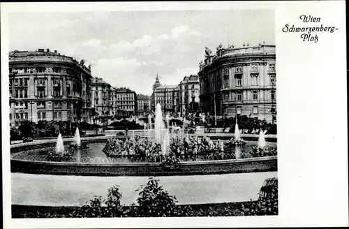 Ak Wien 1 Innere Stadt, Schwarzenberg-Platz