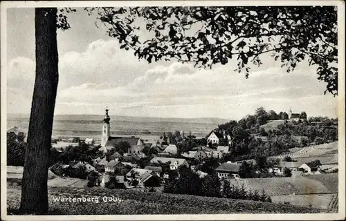 Ak Wartenberg Oberbayern, Panorama vom Ort