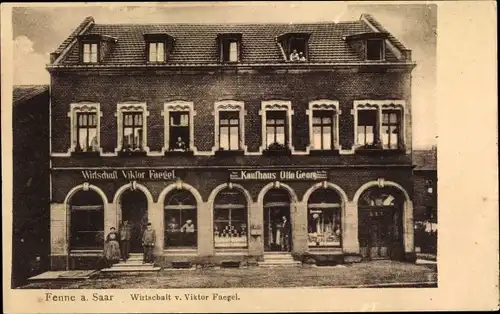 Ak Fenne Völklingen im Saarland, Wirtschaft von Viktor Faegel
