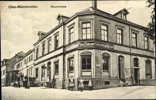 Ak Glan Münchweiler, Hauptstraße, Gasthaus Peter Schroer