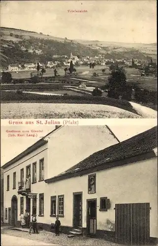 Ak Sankt Julian in der Pfalz, Totalansicht, Gasthaus