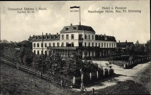 Ak Ostseebad Dahme in Holstein, Hotel und Pension Hamburger Heim