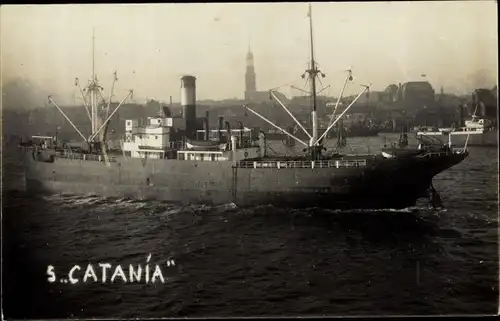 Foto Ak Hamburg Mitte Altstadt, Frachtschiff Catania, Dampfer