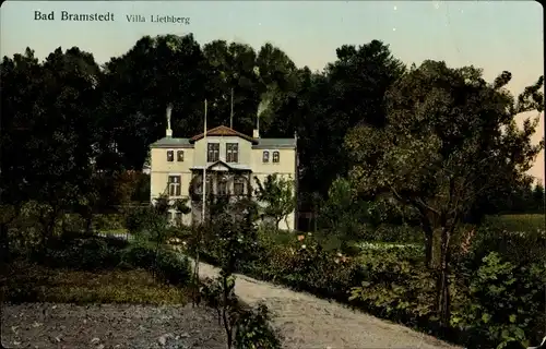 Golden Windows Leuchtfenster Ak Bad Bramstedt in Schleswig Holstein, Villa Liethberg