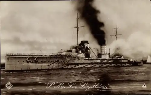 Ak Deutsches Kriegsschiff, SMS Seydlitz, Großer Kreuzer