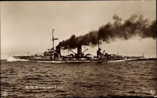 Ak Deutsches Kriegsschiff, SMS Von der Tann, Großer Kreuzer