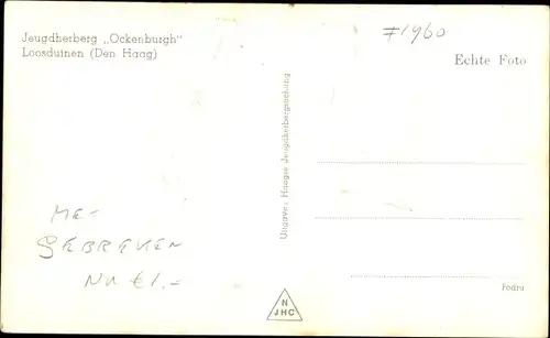 Ak Loosduinen Südholland, Jeugdherberg Ockenburgh
