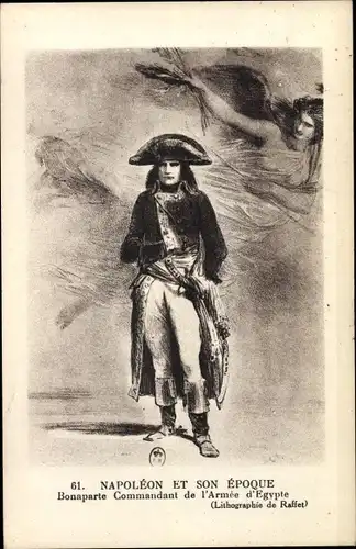 Ak Napoleon et son Epoque, Bonaparte Commandant de l'Armee d'Egypte