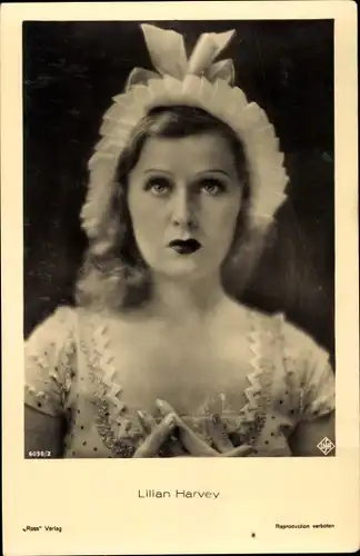 Ak Schauspielerin Lilian Harvey, Portrait