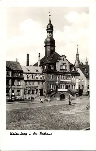 Ak Waldenburg in Sachsen, Rathaus