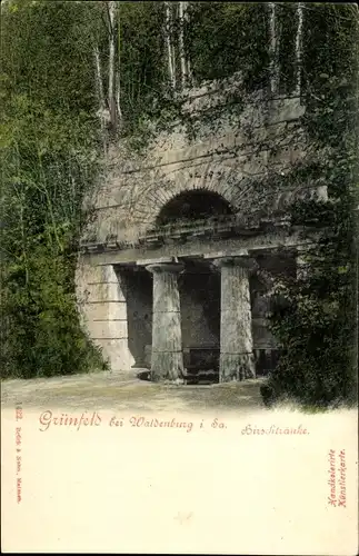 Ak Grünfeld Waldenburg in Sachsen, Hirschtränke