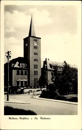 Ak Wilkau Haßlau in Sachsen, Rathaus