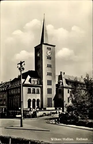 Ak Wilkau Haßlau in Sachsen, Rathaus