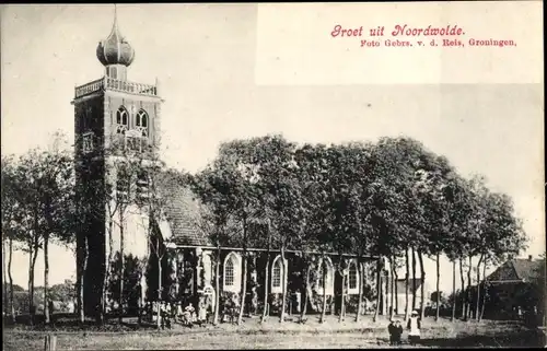 Ak Noordwolde Friesland Niederlande, Kirche