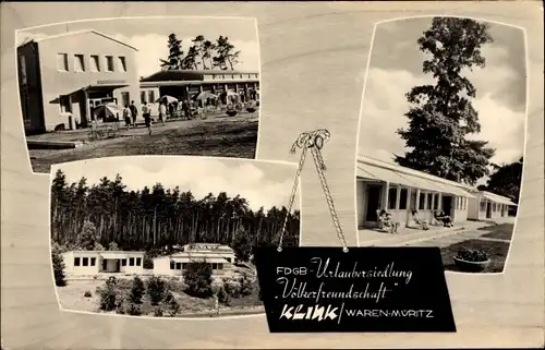 Ak Klink Waren an der Müritz Mecklenburg, FDGB Urlaubersiedlung Völkerfreundschaft